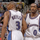 Caron Butler (left) and Gilbert Arenas